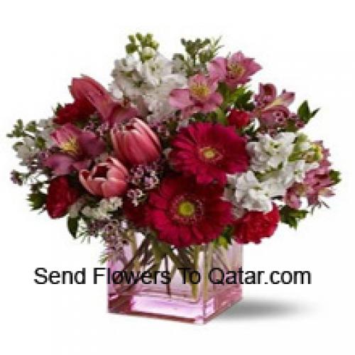 Beautiful Assorted Flowers in Vase