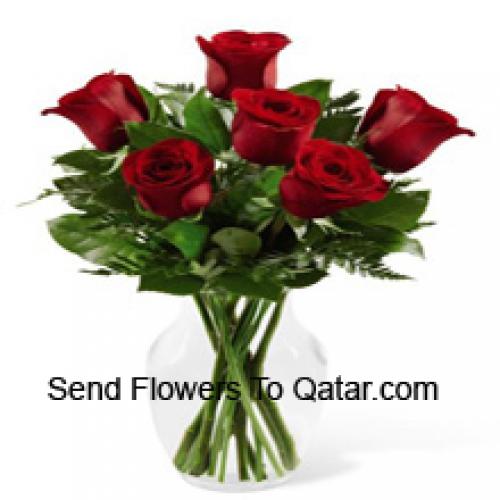 Cute 6 Red Roses