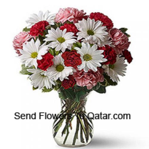 Cute 24 Carnations and Gerberas