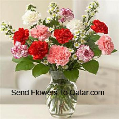 Cute 12 Mixed Carnations