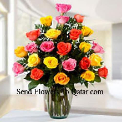 Flavourful 24 Mixed Roses