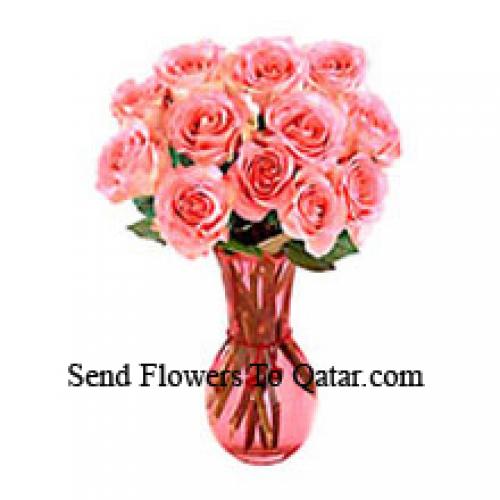 Cute 12 Pink Roses