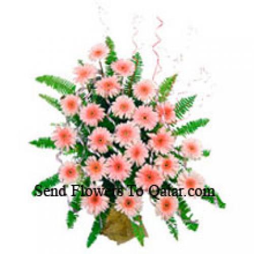 24 Cute Pink Gerberas