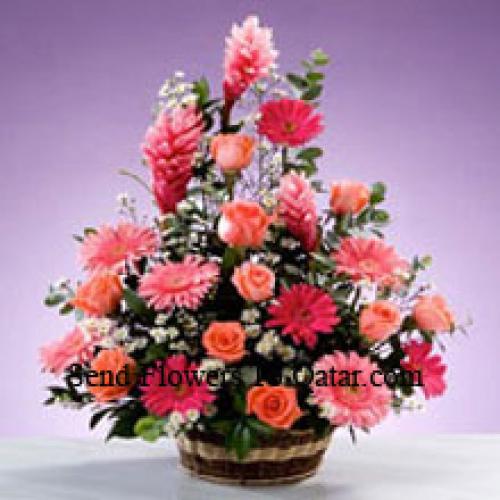 Assorted Stems Flower Basket