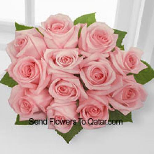 12 Beautiful Pink Roses