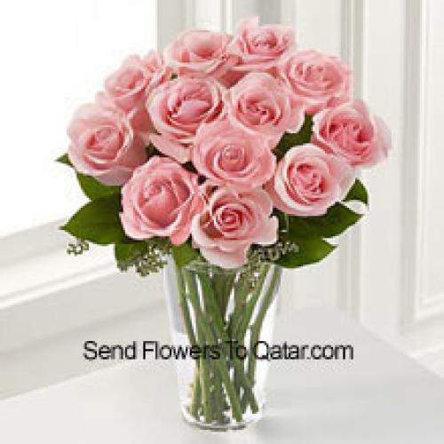 12 Dreamy Pink Roses