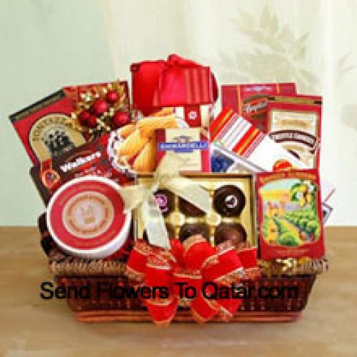 Cadeaumand Met Smaakvolle Snacks